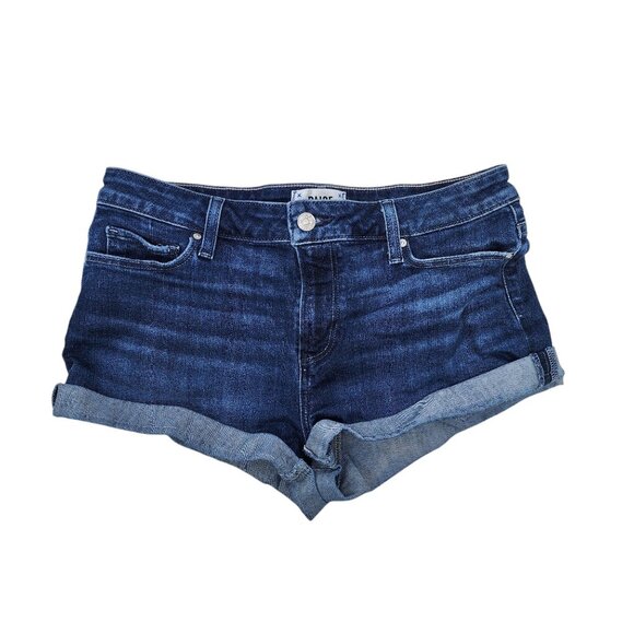 Paige Jimmy Jimmy Short Womens Denim Shorts Size 28 With Zipper & Button Closure - Picture 9 of 9